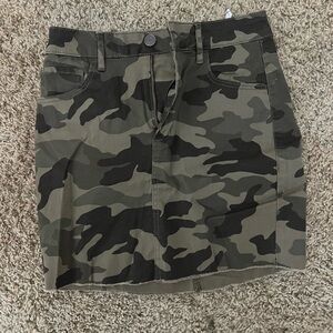 Camo Garage Jean Skirt
